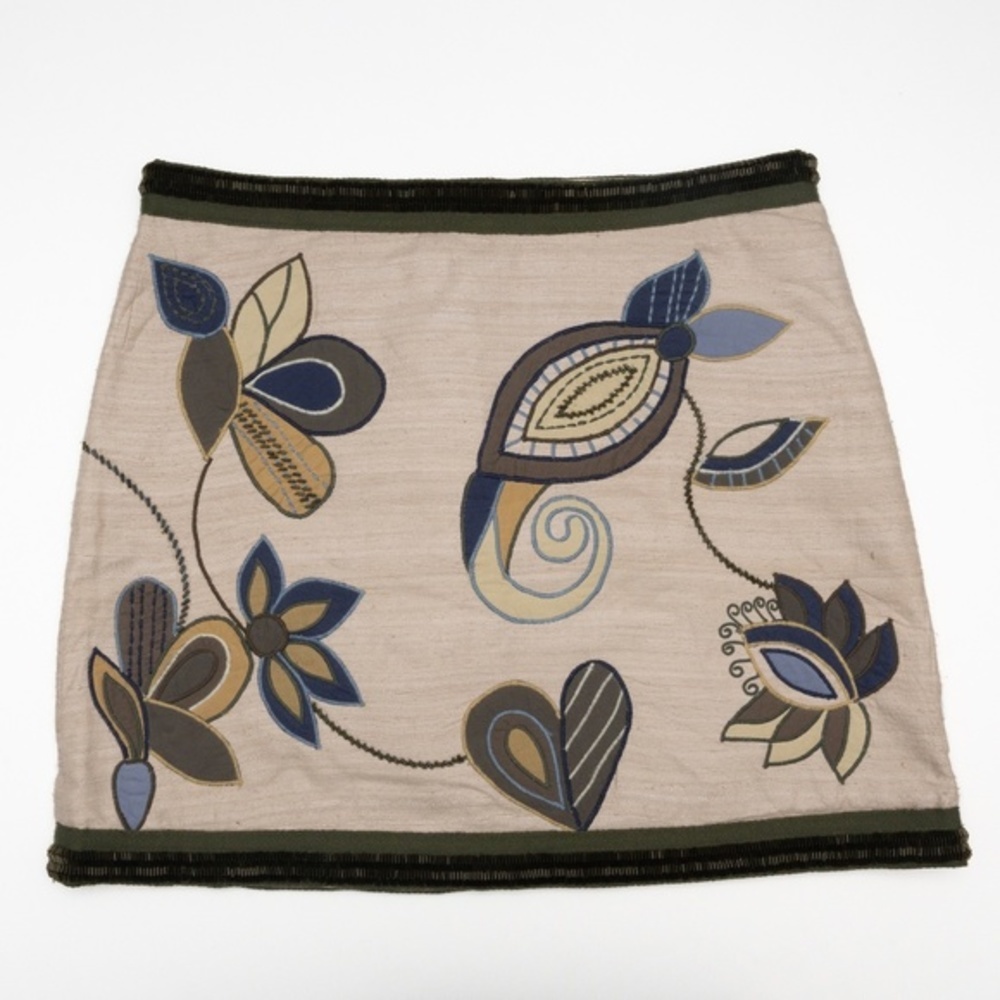 Veronica Beard.  Inga embellished silk mini skirt